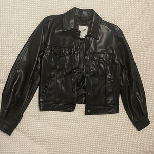 Abercrombie & Fitch Vegan Leather Jacket XS